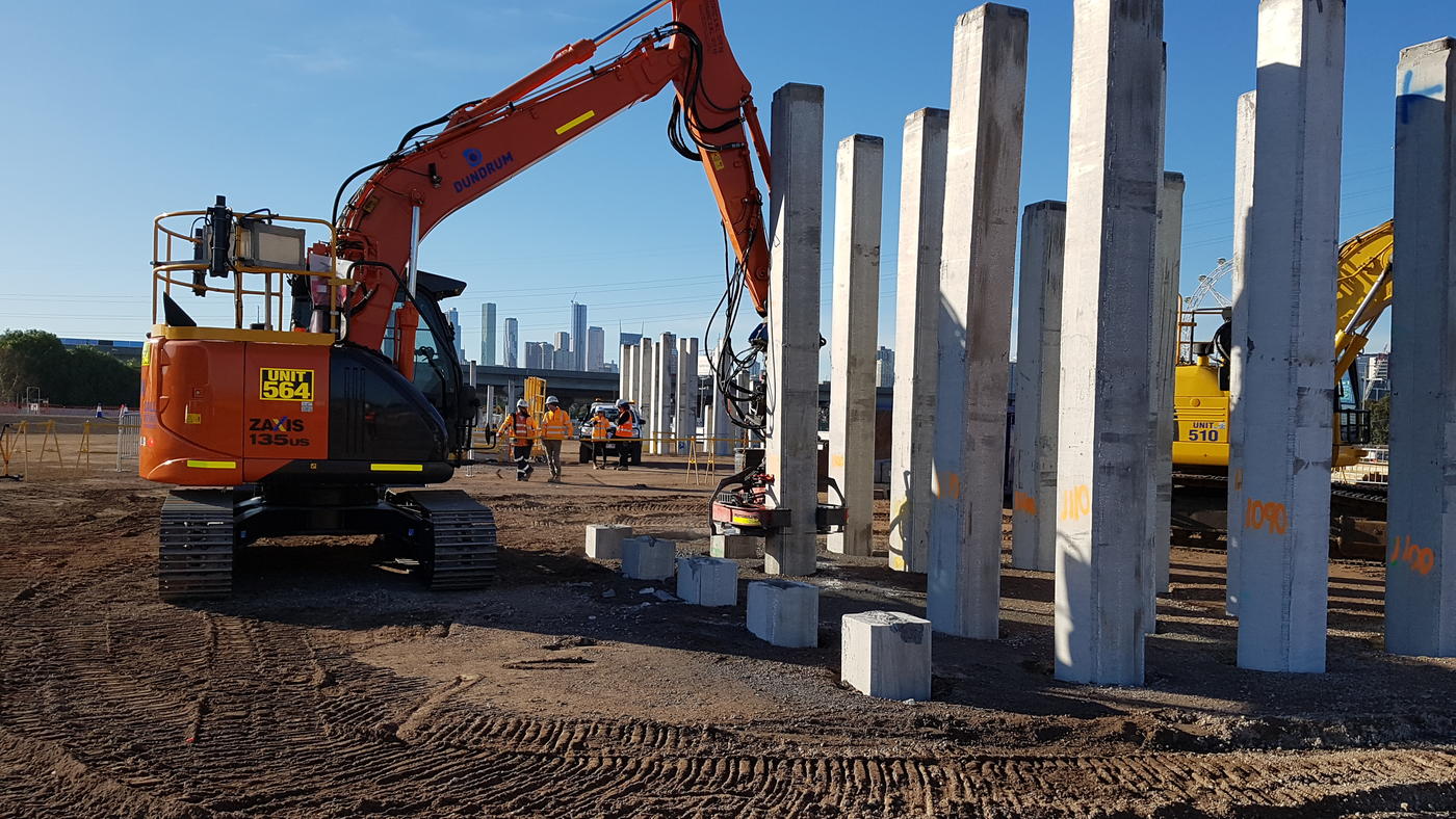 West gate tunnel - pile trimming