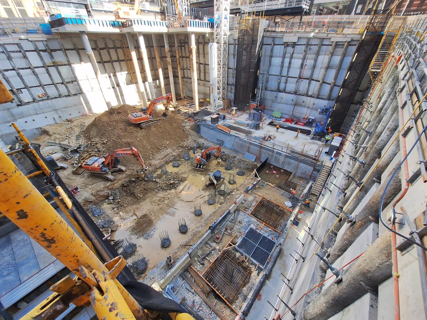 435 Bourke Street Melbourne - excavated