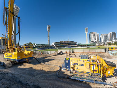 WACA stadium, heavy foundations